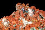 Malachite and Azurite with Limonite Encrusted Quartz - Morocco #132587-5